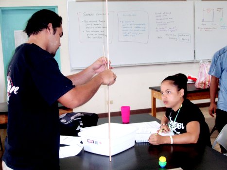 Harry and Michelle reflections and refraction lab